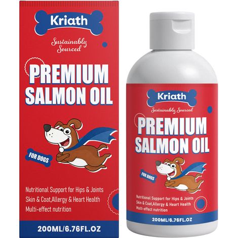 Huile de saumon pour animaux de compagnie, formule douce, convient à toutes les races de chiens, texture légère - Huile de saumon pour animaux de compagnie 200 ml (1/5)