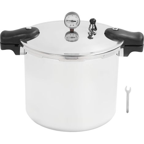 Autocuiseur en alliage d'aluminium, capacité épaissie de 23l, cuisson rapide avec compteur pour cuisinière à gaz de cuisine