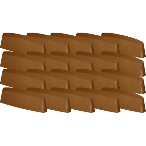 Tappi di drenaggio per finestre in PVC, copertura in rovere, 45 mm, set da 20 pezzi