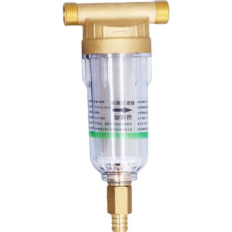 Préfiltre pour système d'eau, filetage mâle G1/2, détachable, filtre à sédiments haute densité pour système d'alimentation en eau automatique (1/5)