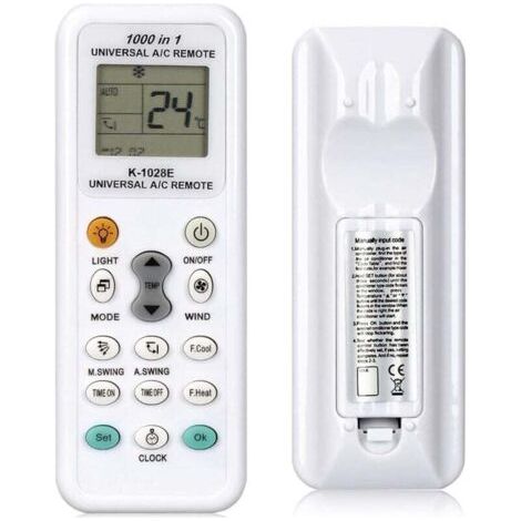 Télécommande universelle pour climatiseur, compatible avec Fujitsu, Samsung, Haier, Panasonic, Gree et autres climatiseurs