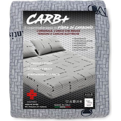Coprimaterasso CARB PLUS in fibra di CARBONIO Antistatico 1 PIAZZA