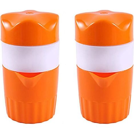 2X Presse-Agrumes Portable Presse-Agrumes Orange et Jus de Fruits pour le Ménage (1/4)