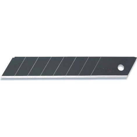 OLFA LBB-10B - Pack de 10 cuchillas troceables 18 mm negras