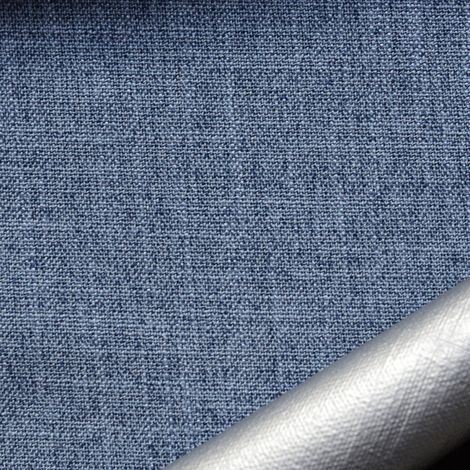 Tissu occultant et isolant thermique métallisé Bleu 140 cm