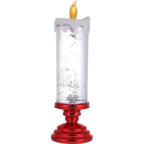 LED-Kerzen, weihnachtliche, glitzernde, flammenlose Lichterketten, USB-wiederaufladbare, farbwechselnde, wasserdichte Kerzen für Weihnachtsfeiern und Heimdekoration (Farbmix) (1/5)