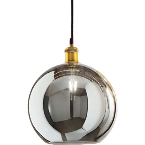 Vetro Sphere Fumè Specchiato D25 Foro E27 (1/2)