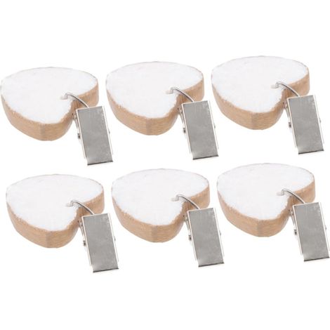6 pièces Pince Nappe Table Forme Cœur Poids Nappe Table Clips Lestés Décoratifs Résistants Au Vent pour Extérieure (1/5)