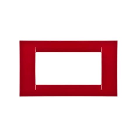 PLAQUE 4 POS.ROUGE BORDEAUX SYSTEM VIRNA GEWISS GW22134