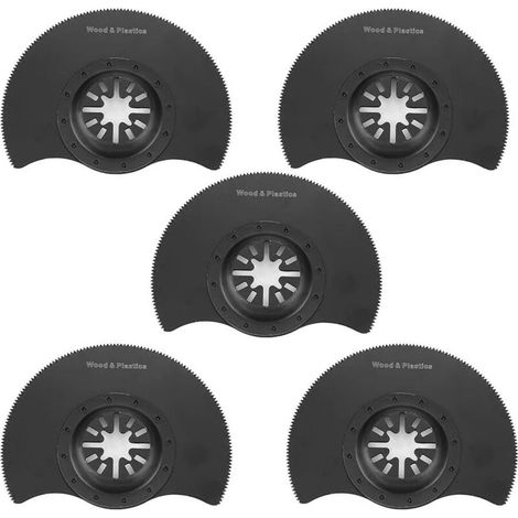 Oscillating Saw Blades, 5 Pieces Multitool Quick Release Saw Blade Kit for Repairing Cutting