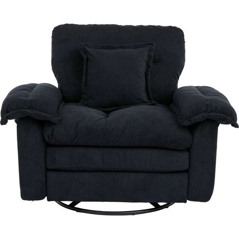 CAIziFauteuil chenille pivotant 360° oversized avec coussin lecture (1/5)