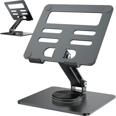 Soporte ajustable y portátil para tablet con base giratoria soporte de escritorio con base giratoria (1/5)