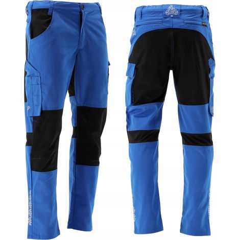 Pantaloni da lavoro SERWAL 4-Way STRETCH blu/nero taglia XXXL