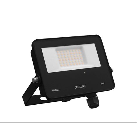 Century proiettore led porteo sensor nero 30w 3/4/6,5k 3000 lm ptones-309500