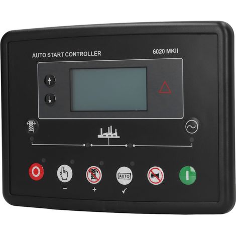 Generator-Selbststartsteuerung, Fernbedienung, LCD-Bildschirm, ABS-Gehäuse, Bedienfeld, DC 8–35 V, 600 V AC (1/5)