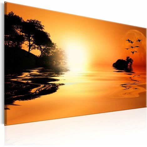 Tableau l'ile du soleil couchant - 120 x 80 cm (1/4)