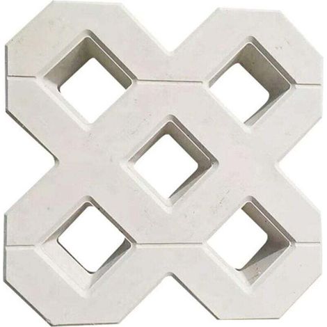 Moule à pavés, moule à dalles en béton, moule à pavés en plastique pour allée de jardin carrée, accessoires de construction de jardin, moule à béton (40x40cm)
