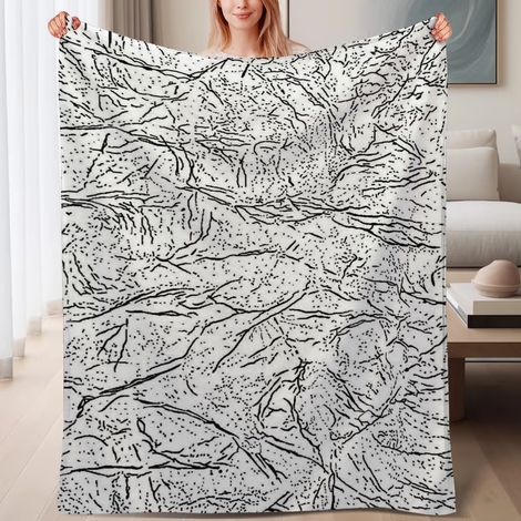 Jeté chic en polaire, doux, chaud et léger en microfibre,6080 pouces (1/4)
