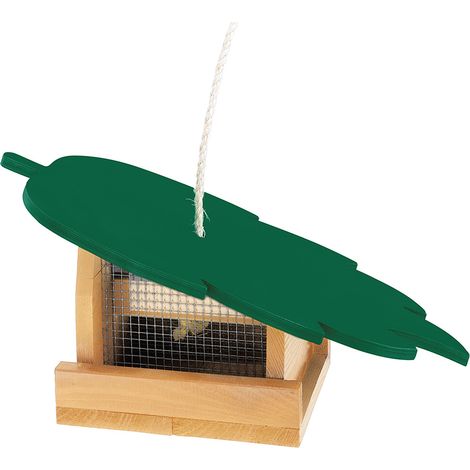 Ferplast FEEDER 7 Mangiatoia da esterno per uccelli selvatici in legno ecosostenibile. Variante FEEDER 7 - Misure: 37.8 x 19.8 x h 18.5 cm -