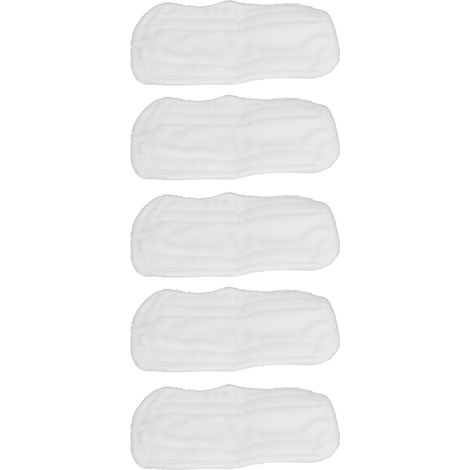 Ortviai 5 pièces chiffons de vadrouille microfibre blancs pour Shark S3101, S3111, XT3010, SP100K (1/4)