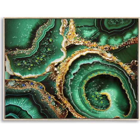 Dipinto su tela Smeraldy A con figura femminile e cornice, 62x82 cm (1/5)