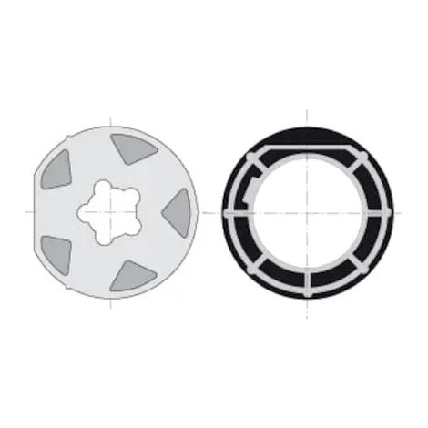 9001502 - Juego de adaptadores LT60 para tuberías Somfy 1022 y Mischler 100