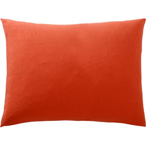Taie d'oreiller "Noah" 50 x 70 cm "Gaze de Coton" - Noah Terracotta - Noah Terracotta - (1/4)