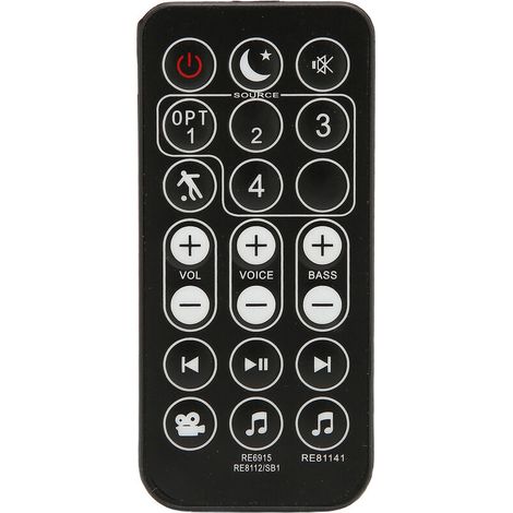RE6915 Télécommande de remplacement compatible avec le système de barre de son Polk RE6915 1 RE8114 1 RE8112 1 RE69151 (1/5)