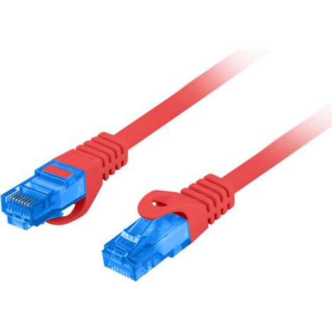 Patchcord Lanberg S/FTP cat.6A 3m LSZH CCA fluke passed red