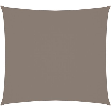 Voile toile d'ombrage parasol tissu oxford rectangulaire 2,5 x 3 m taupe