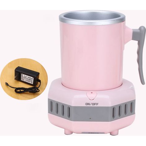 Gobelet refroidissant rapide, fonctionnement facile, portable, refroidisseur de tasse haute performance pour bureau/dortoir, AC 220V, prise CN, rose (1/5)