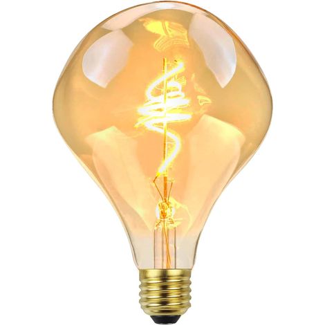 Edison-Glühbirne im Retro-Stil, LED-Glühlampe, G125 Alien Gold – 220 V Spannung, 4 Watt, warmes Gelb (1/5)