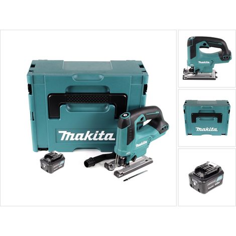 Makita JV 103 DM1J Scie sauteuse sans fil 10,8V + 1x Batterie 4,0 Ah + Coffret - sans chargeur