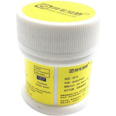 Pâte à souder M10 50 g, température moyenne, pour circuits imprimés de téléphone et outils BGA (1/5)