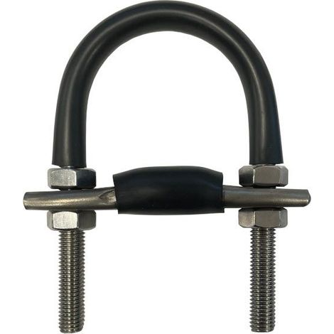 U-Bolt for 40 NB (48.3 OD) pipe. T316 Stainless Steel With Convex Base to Minimise Crevice Corrosion (1/4)