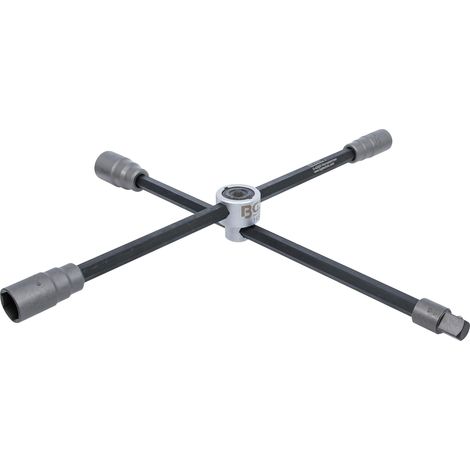 BGS  llave  cruz  plegable  para  ruedas  de  camión  cuadrada  SW  24  x  27  x  32  x  20  mm  (3/4")  -  1458 (1/4)
