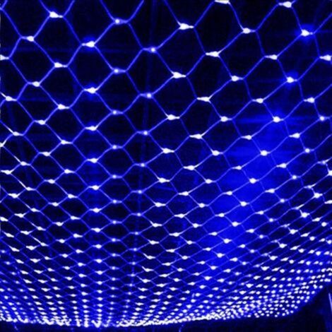 3m x 2m LED Outdoor String Lights – 192 Waterproof LEDs – 8 Lighting Modes for Garden, Christmas Tree, Wedding – Blue Light – 192 LEDs (1/5)