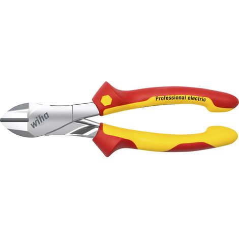 Wiha Pince coupante diagonale grande capacité Professional electric avec DynamicJoint® avec ressort d’ouverture activable et désactivable 160 mm, 6 1/2" (40921) (1/4)