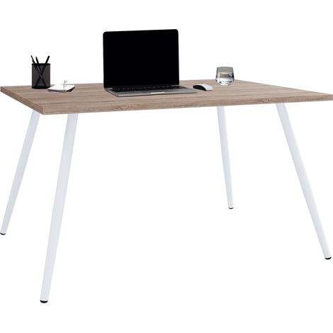 VCM Scrivania Computer Tavolo Ufficio Tavolo Scandanivischer Retro Look Salia 138x50 cm (Rovere Sonoma)