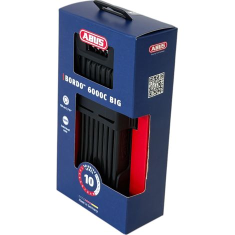 ABUS Bordo Combo 6000C/120 cerradura plegable 120 cm de largo con soporte