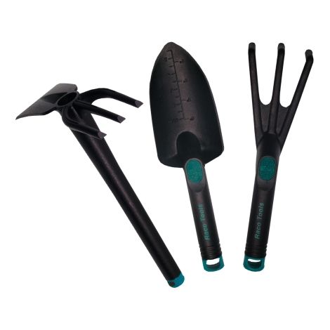 Lot de 3 Outils Fibres (transplantoir + griffe + serfouette)