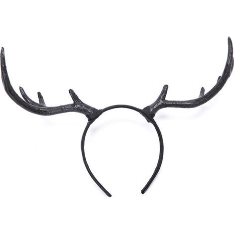 Serre-tête bois de cerf simulation, accessoire cheveux fête Noël, déguisement Halloween, bandeau renne avec ramure (1/3)