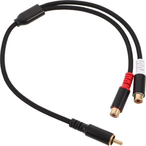 Mâle vers Double Femelle Câble Y Répartiteur Audio Vidéo Adaptateur Phono pour Enceintes Systèmes Home Cinema et Autoradio eur Y pour Ampli et Répartition Audio (1/5)