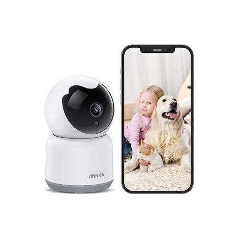 3MP Indoor 360° WiFi Smart Security Camera with Motion Detection & 2-Way Audio (1/5)