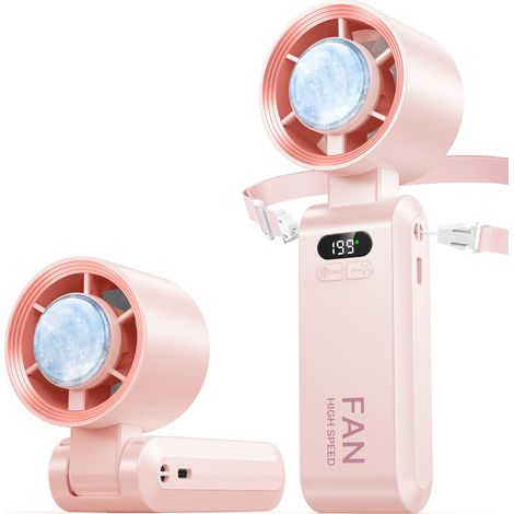 Tragbarer Turbo Handventilator, 199 Geschwindigkeiten, wiederaufladbar, leistungsstarker persönlicher Mini Ventilator für Outdoor Aktivitäten (1/5)
