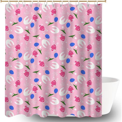 Rideau de bain imprimé polyester 180x180 déco d‘intérieur rideau étanche pour idée cadeau pour pendaison de crémaillère (1/5)