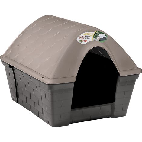 Zolux Cuccia in plastica grigio taupe per esterni (1/2)