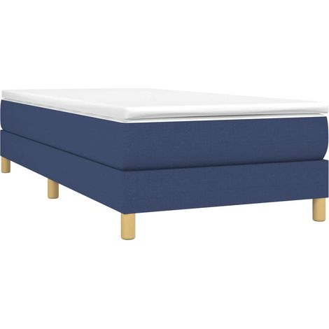 Bettgestell Blau 90x200 cm Stoff