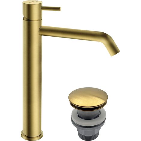 Novaservis Ferro Ciriculus - Mitigeur de lavabo avec vidage Click-Clack, or brossé BCK2LBG