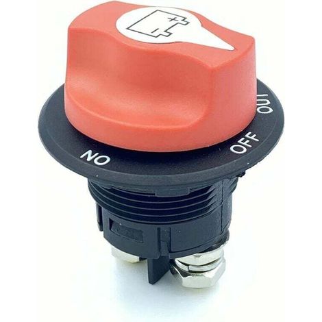 Interruptor de desconexión de batería de automóvil de 12 V-48 V, corte/apagado, máx. 32 V, 100 A, CONT, 150 A, INT, interruptor de aislamiento de batería.